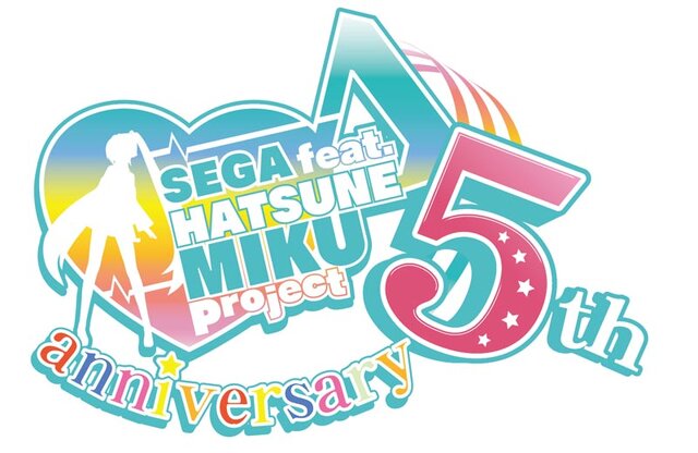 「SEGA feat. HATSUNE MIKU Project」5周年 ロゴ