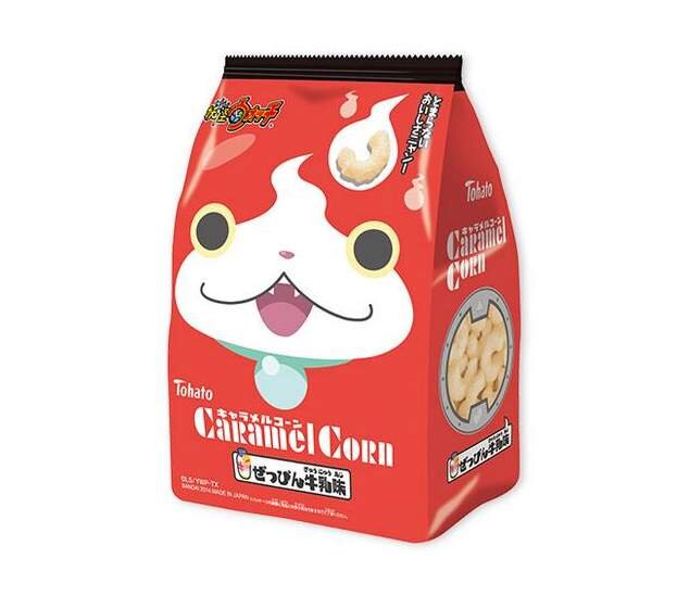 食べても美味しい「妖怪ウォッチ」、ジバニャンのキャラメルコーンやチョコボーが登場