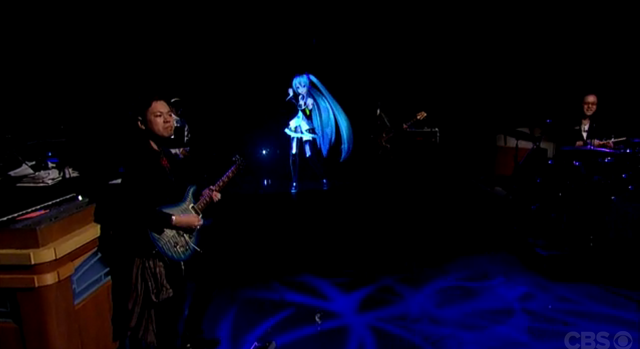 The Late Showに出演した初音ミク