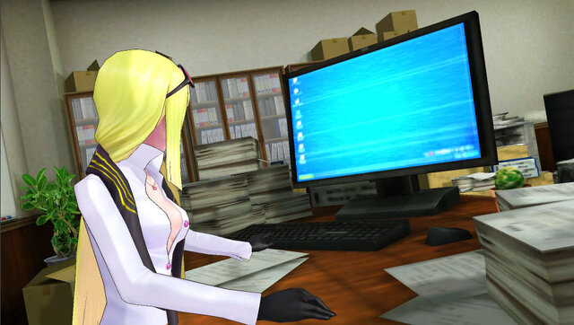 主人公がデータ体となってしまった原因を調査する代わりに、杏子の仕事の手伝いをすることに……