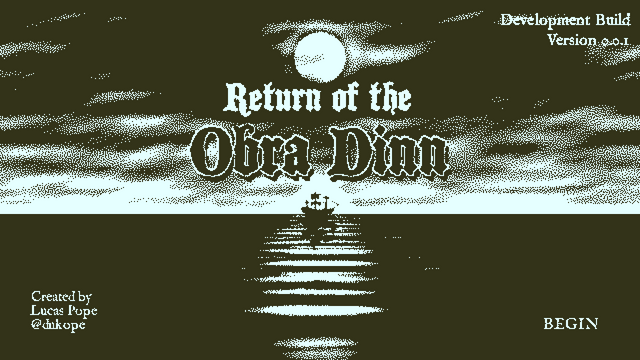 1bitの一人称ミステリー『Return of the Obra Dinn』登場、『Papers, Please』作者の新作