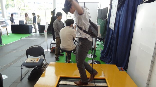 【DCE 2014】OculusによるVR綱渡りを体験！仮想空間なのに、恐怖感で足が竦む