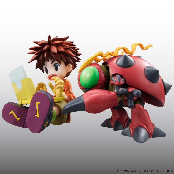 「デジモンアドベンチャー」よりフィギュア「太刀川ミミ＆パルモン」「泉光子郎＆テントモン」が登場