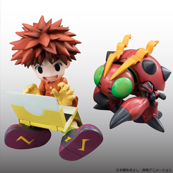 「デジモンアドベンチャー」よりフィギュア「太刀川ミミ＆パルモン」「泉光子郎＆テントモン」が登場