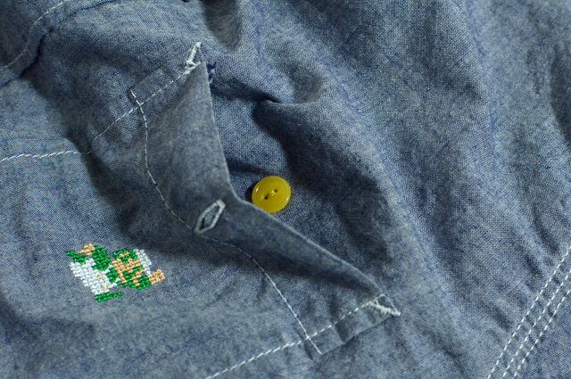 エディットモード、『スーパーマリオ』『スーパーマリオ3』新作シャンブレーシャツを発売