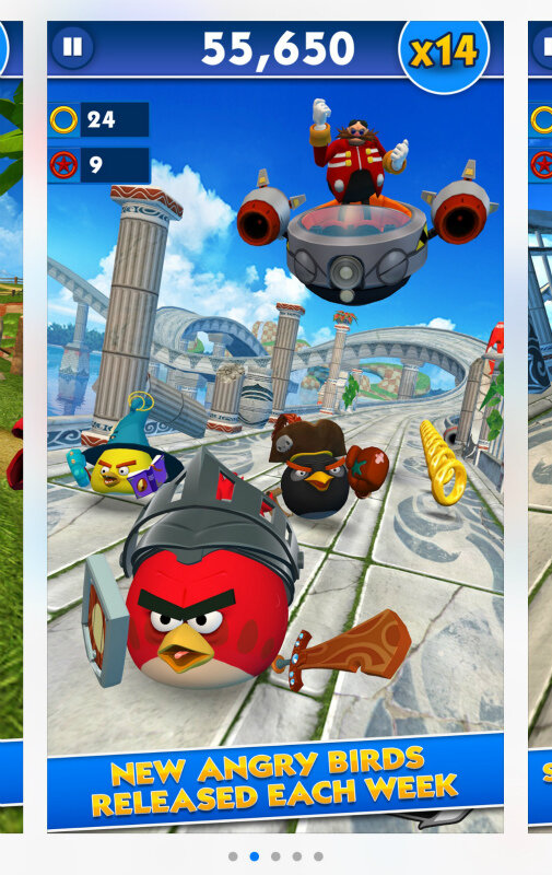 ソニックとAngry Birdsがコラボ！アプリ『Sonic Dash』にヤツらが登場