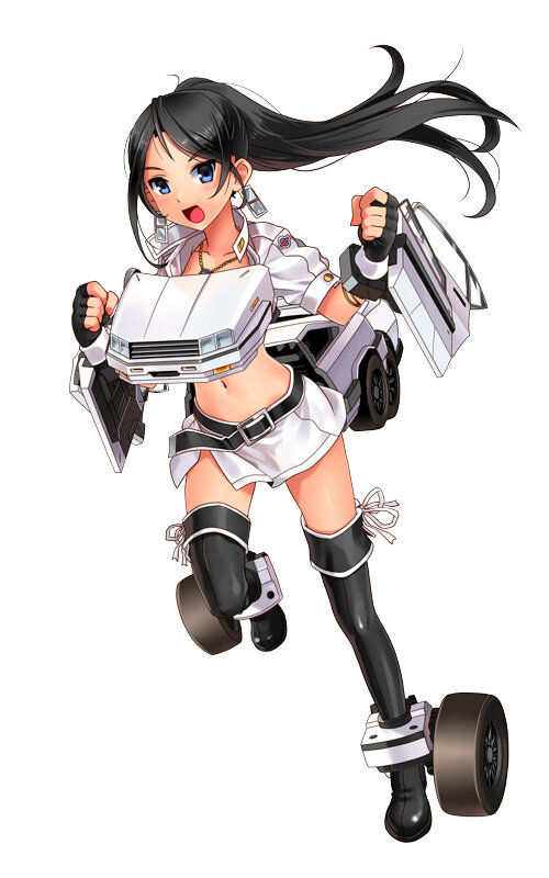 DMM、今度は“スポーツ車や芝刈り機”を擬人化！『レーシング娘。』発表…ワックスがけや、服が透けるシャワー要素も