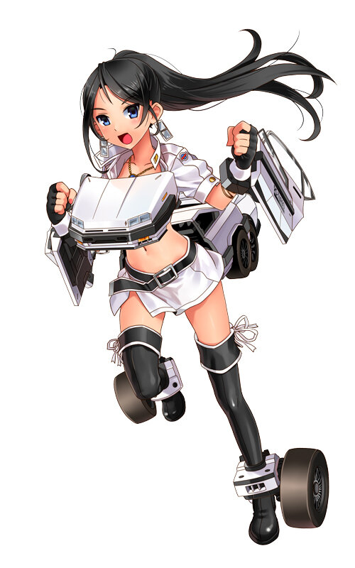 DMM、今度は“スポーツ車や芝刈り機”を擬人化！『レーシング娘。』発表…ワックスがけや、服が透けるシャワー要素も