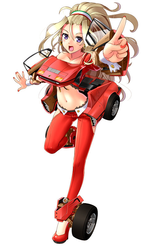 DMM、今度は“スポーツ車や芝刈り機”を擬人化！『レーシング娘。』発表…ワックスがけや、服が透けるシャワー要素も