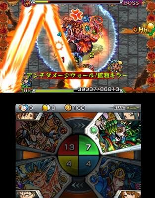 2画面のモンストってどんな感じ？3DS『モンスターストライク』オリジナルモンスターやバトル画面が公開