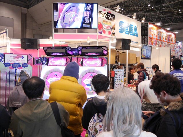 セガブース。物販だけではなく、イベントも盛況でした