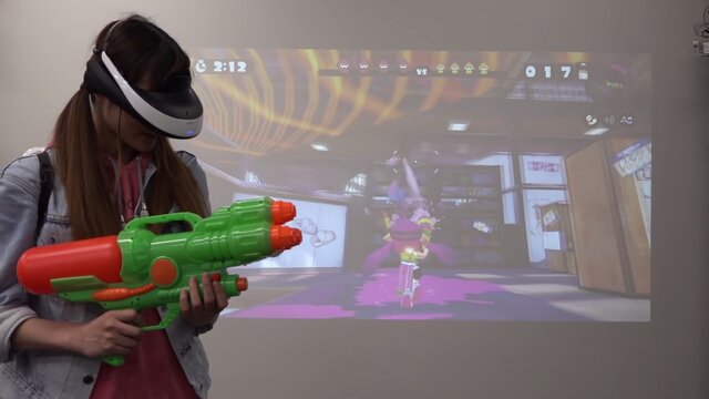 HMD＆銃型コントローラーで『スプラトゥーン』をプレイする「スプラトゥーン ハック！」がすごい