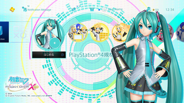 DL版『初音ミク -Project DIVA- X HD』PS Storeで予約販売開始、特典は“ダイナミックテーマ”