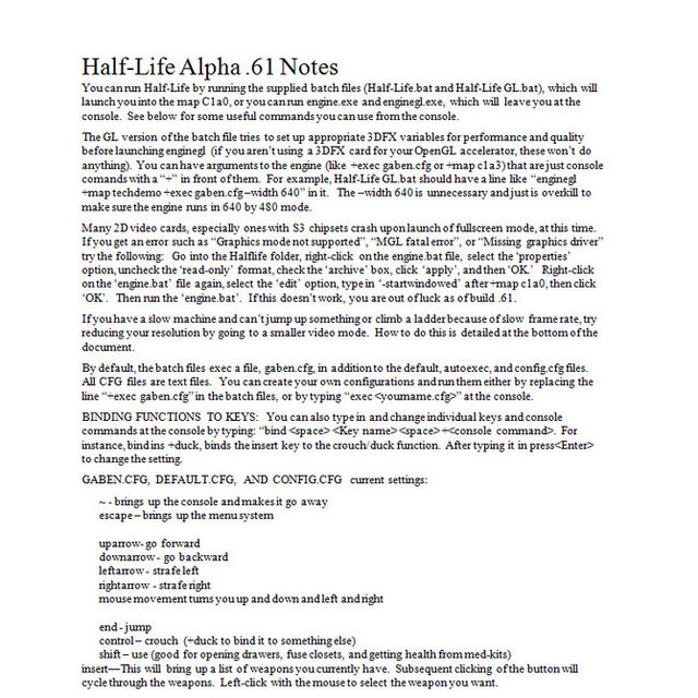 PCゲーム業界のパイオニアであるValveが設立20周年！初代『Half-Life』開発資料が発掘