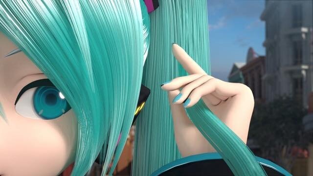 初音ミク、脱・ツインテール？ 「LUX」新CMでスカーレット・ヨハンソンと共演