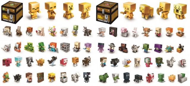 『マインクラフト』ミニフィギュア「グリーン」「レッド」が登場！新たにゴールドVerフィギュアが追加