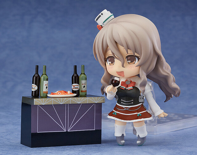 『艦これ』「ねんどろいど Pola（ポーラ）」予約開始、もちろん「酔っぱらい顔」やワイン各種も同梱