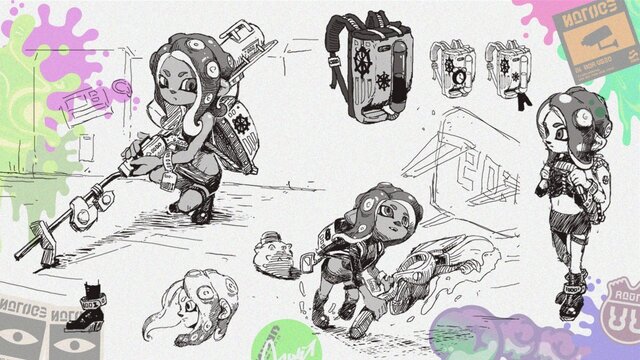 『スプラトゥーン2 オクト・エキスパンション』主人公のイラストをお披露目！ 「オクタリアン」は真面目で几帳面