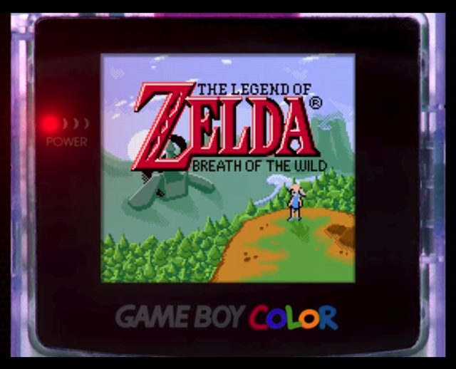 もし『ゼルダの伝説BOTW』をゲームボーイカラーでプレイしたら…90年代風デメイク映像が到着