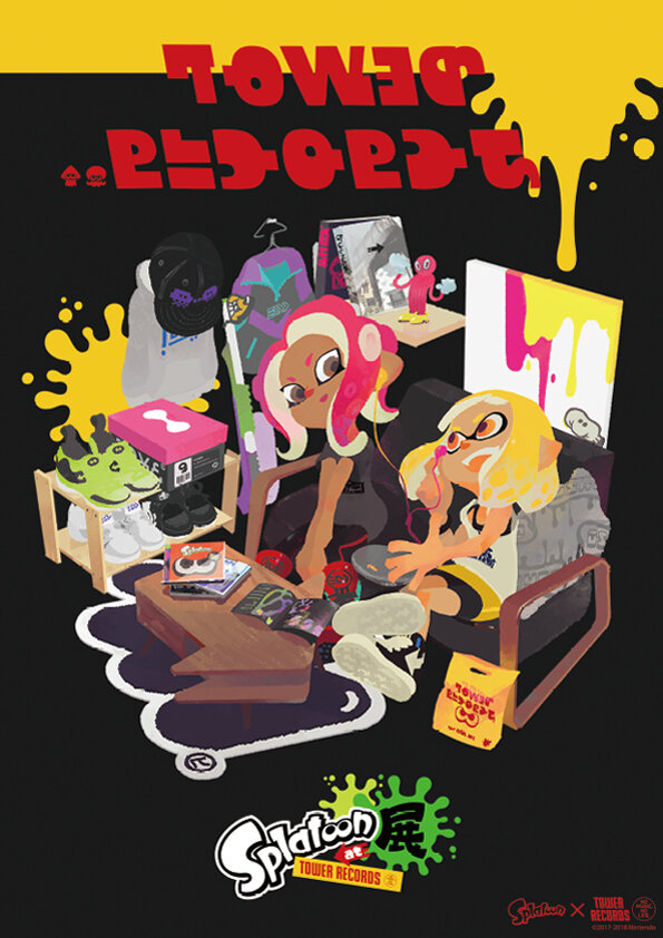 『スプラトゥーン』の軌跡を振り返る「Splatoon展at TOWER RECORDS」が7月13日より開催－限定コラボグッズの販売も