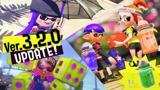 『スプラトゥーン2』Ver.3.2.0を7月13日に配信開始─各ウェポンの調整やガチマッチなどを変更