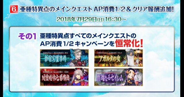 『FGO』クラス別「福袋召喚」&新システム「指令紋章（コマンドコード）」が発表！10大キャンペーンまとめ【FGOフェス2018】