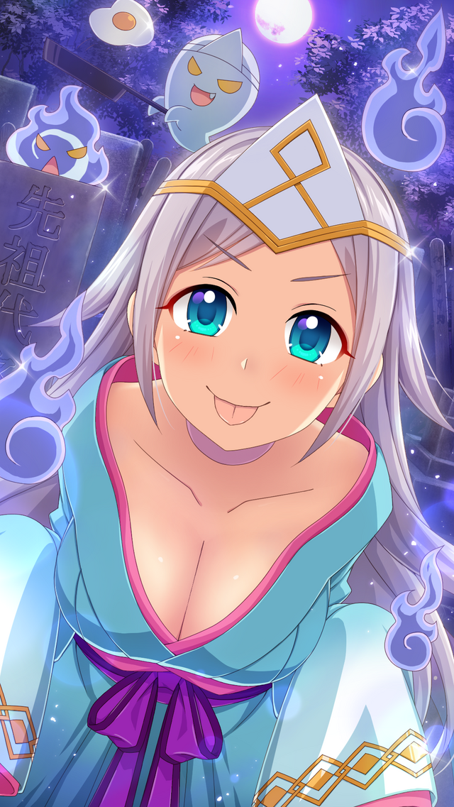 『ぱすメモ』「真夏の怪談!?肝試しガチャ」開催─おばけの着物姿になった「ちまり」＆「沙織」を要チェック