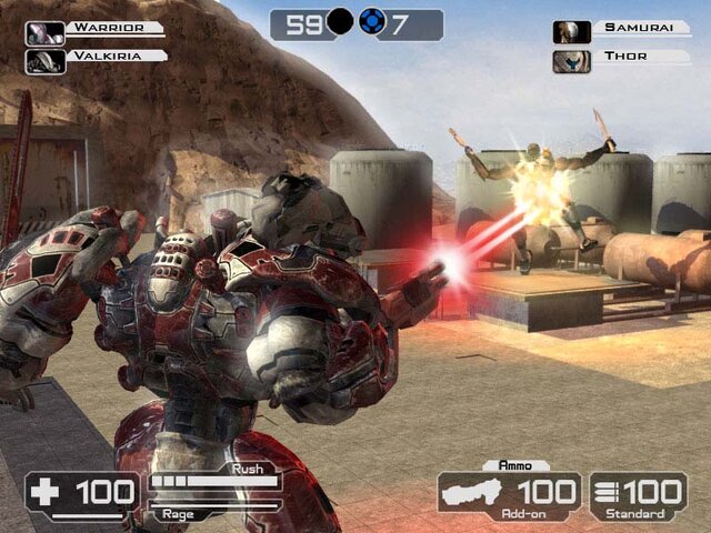 プレイヤーが頭を動かすとゲームの視野が変化−Wii用ロボットアクション『Battle Rage』