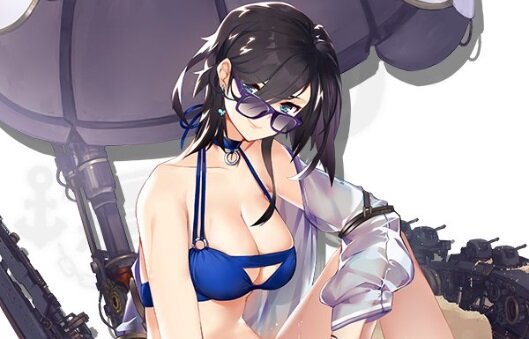 『アズールレーン』ロリコ…航空母艦「アーク・ロイヤル」の水着衣装が公開！左手に持つ写真はまさか…