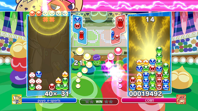 『ぷよぷよeスポーツ』相殺アクションが可視化されて、より見やすく！おなじみの登場キャラも紹介