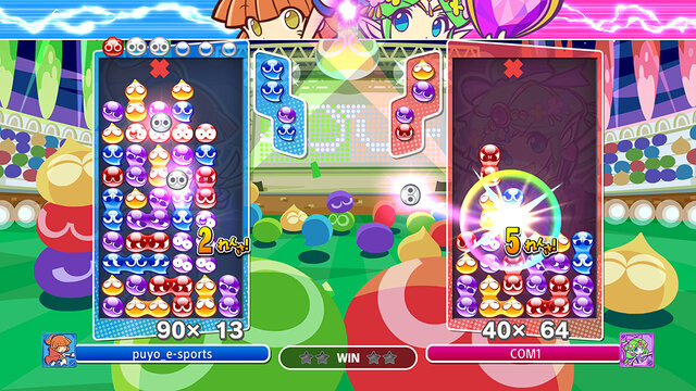 『ぷよぷよeスポーツ』相殺アクションが可視化されて、より見やすく！おなじみの登場キャラも紹介