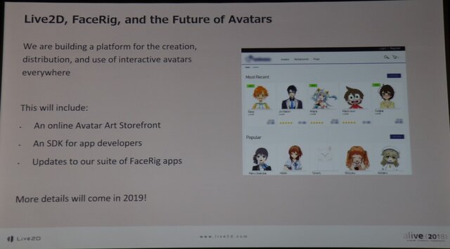 「alive2018」イベントレポート─Live2Dが見せた順調な拡大の先は「映画制作」の夢へ（基調講演概要）