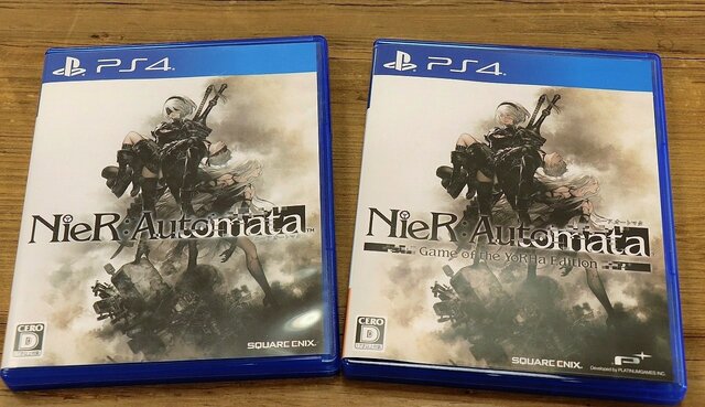 『NieR:Automata Game of the YoRHa Edition』パッケージはオリジナル版とどう違う？並べて確認してみた