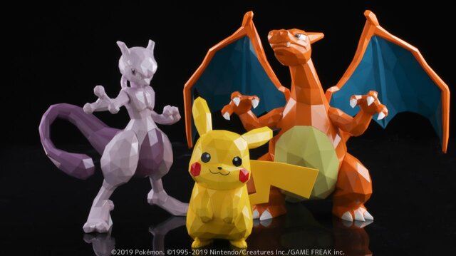 ピカチュウ、ミュウツー、リザードンがスタイリッシュなフィギュアに！『POLYGO ポケットモンスター』シリーズ2019年7月発売決定