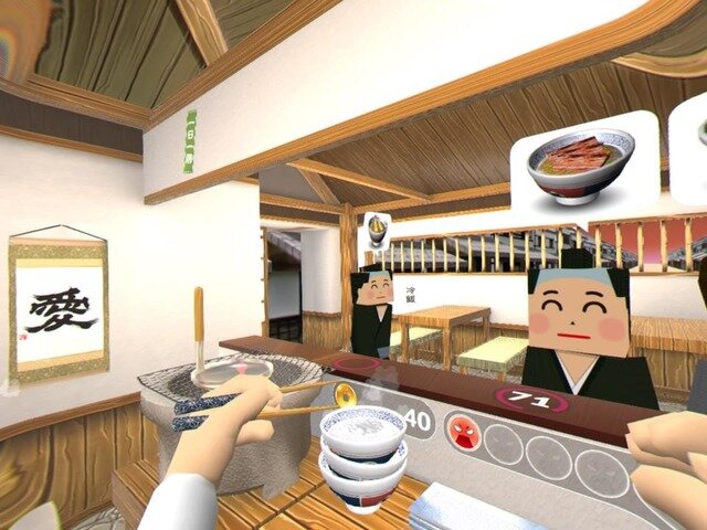 【吉田輝和のVR絵日記】ワンオペ飲食店シミュ『カウンターファイト SE』客VS丼屋店主の仁義なき戦い