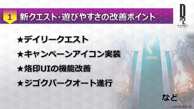 『Ｄ×２ 真・女神転生 リベレーション』大型アップデート直前生放送まとめ！思念融合対応悪魔、新種族「邪龍」などの注目情報が盛り沢山