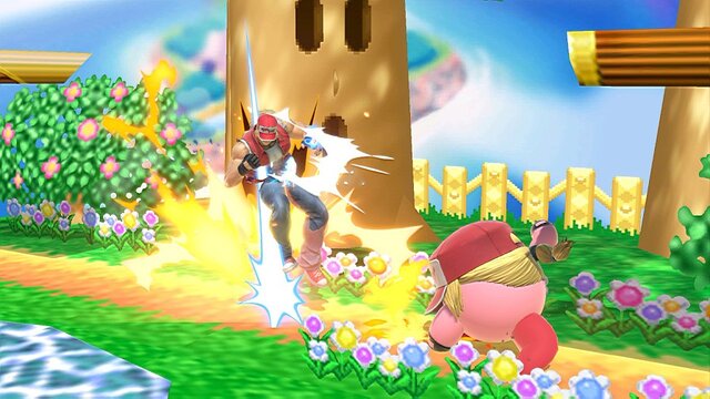 『スマブラSP』テリーを吸い込んだカービィの可愛さ、まさに「OK！」─髪型もキュートに再現、帽子を被って格好良さも2割増し!?