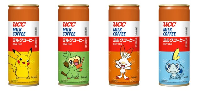 「ピカチュウ」「サルノリ」などをデザインした「ＵＣＣ ミルクコーヒー ポケモン缶」が数量限定で登場！