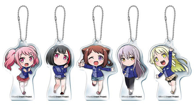 『BanG Dream! ガルパ☆ピコ』ローソンタイアップ「クリアキーホルダー （全5種）」各660円（税込）（C）BanG Dream! Project