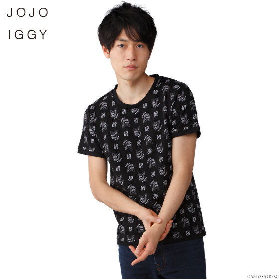 「PB限定【ジョジョの奇妙な冒険 スターダストクルセイダース】JOJO IGGY TOPS for MEN（ジョジョ イギー メンズTシャツ）」5,775 円（税込）（C）A＆L/S・JOJO SC