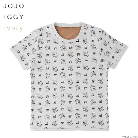 「PB限定【ジョジョの奇妙な冒険 スターダストクルセイダース】JOJO IGGY TOPS for MEN（ジョジョ イギー メンズTシャツ）」5,775 円（税込）（C）A＆L/S・JOJO SC