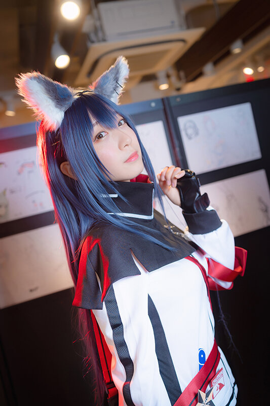 【コスプレ】『アークナイツ』テキサス伊織もえが秋葉原でハッピーバレンタインをお届け！【写真23枚】