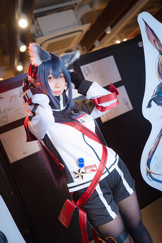 【コスプレ】『アークナイツ』テキサス伊織もえが秋葉原でハッピーバレンタインをお届け！【写真23枚】