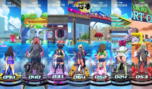 『神田川JET GIRLS』の真髄は背中にあり！？レースゲームならではの“後ろ姿コレクション”を紹介