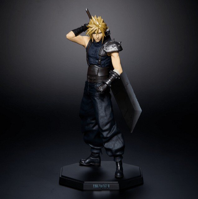 「FF7 リメイク」記念くじの発売日が目前！ オリジナル版のポリゴンを“忠実再現”したフィギュアが、懐かし＆可愛い