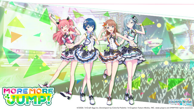 『プロジェクトセカイ カラフルステージ！ feat. 初音ミク』異色アイドルユニット「MORE MORE JUMP!」＆「花里  みのり」の動画を公開！